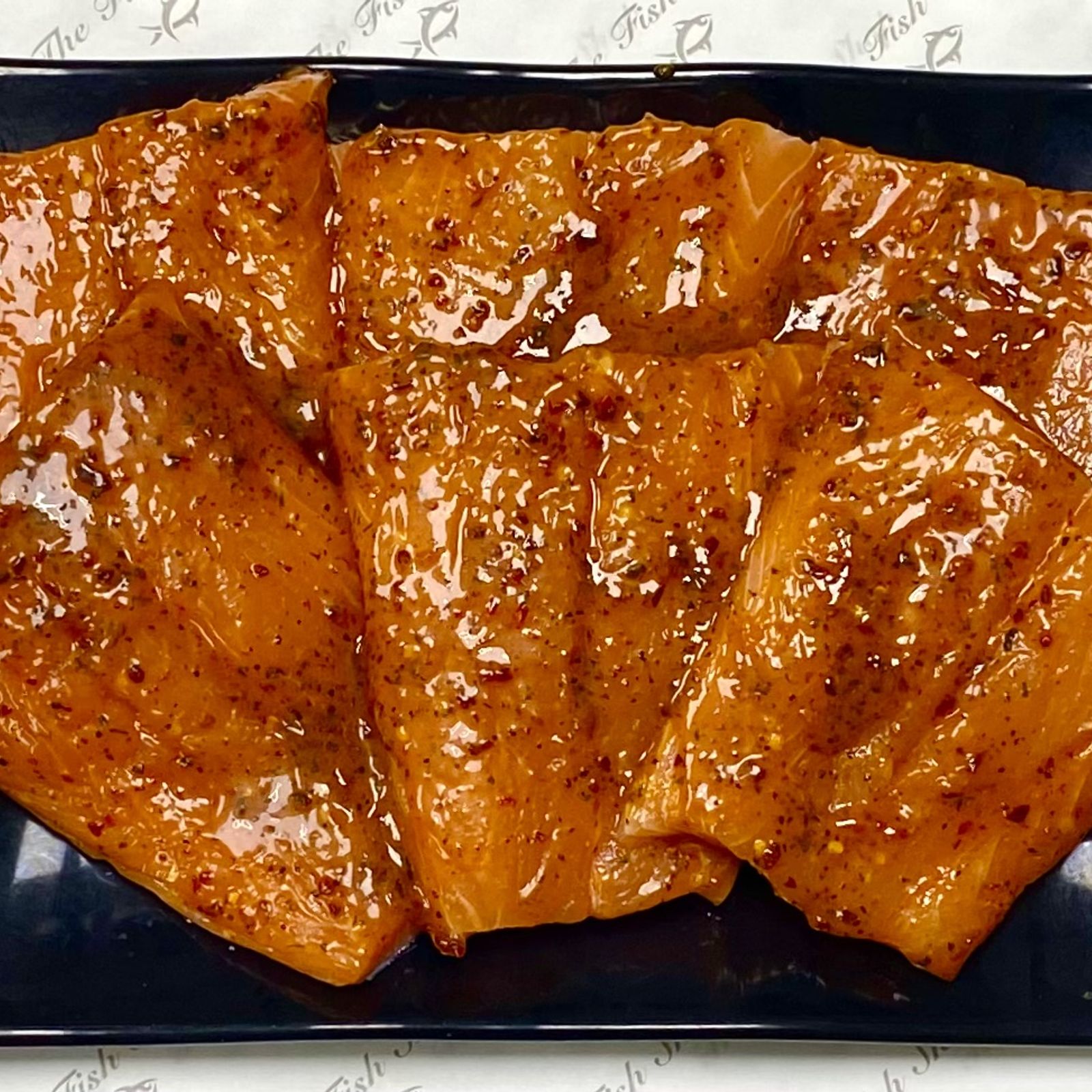 Marinated salmon