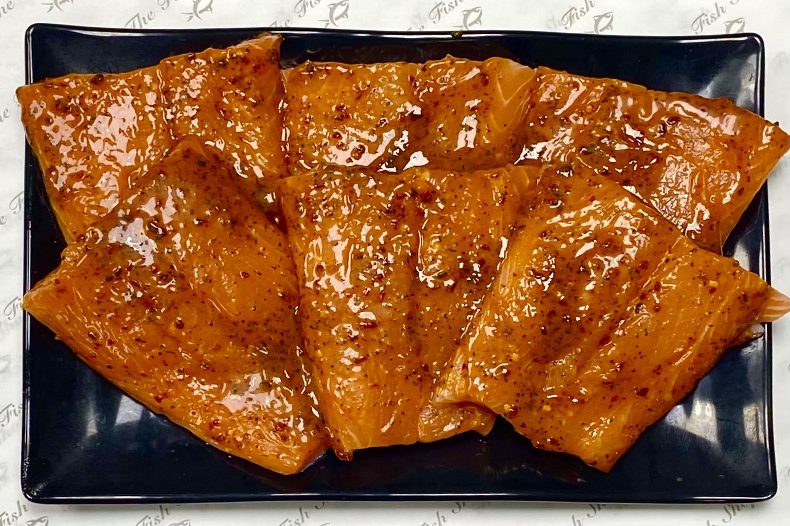Marinated salmon
