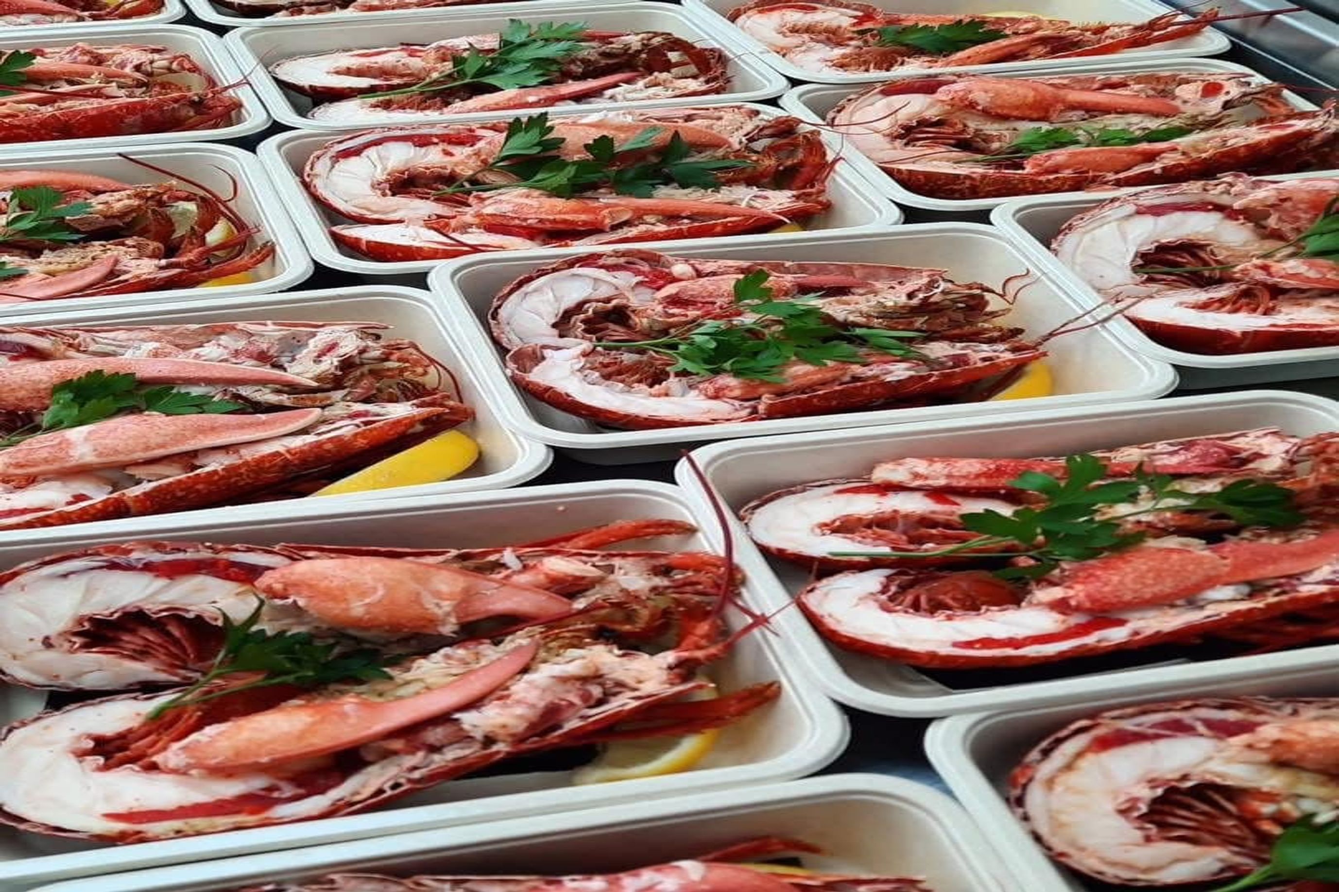 Lobsters dressed