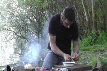 Hake with Clams, Mussels and Chorizo  by Chef Jon Fell