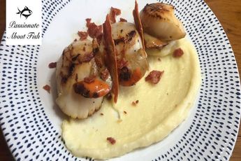 Seared Scallops With Parnship Puree And Parma Ham Shards