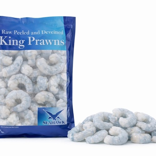 Raw Peeled King Prawns - FROZEN